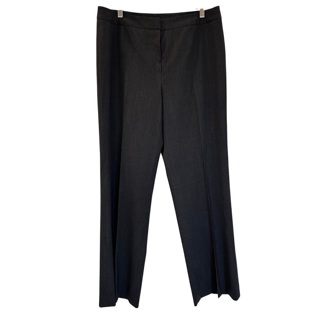Lafayette 148 New York Virgin Wool Pants sz 12 straight leg wool pants business